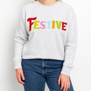 Shiraleah‎ Gray Festive Sweater